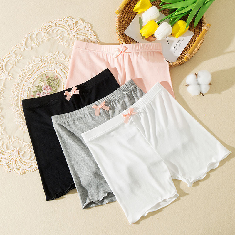 Kids Dance Shorts Bike Short Breathable and Safety Man-made Cotton Under Dress Short for Girls 3-12Y