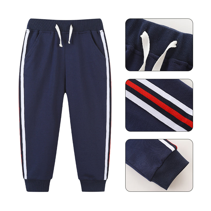 Kids Sports Casual Sweatpants Cotton Loose Pants Sports Running Jogging Sweatpants for Boys 2-7Y