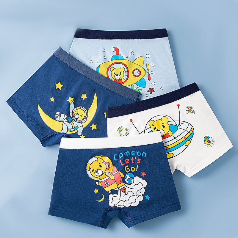 4 in 1 Boxer Shorts Ultraman Design for Boy 3-13Y