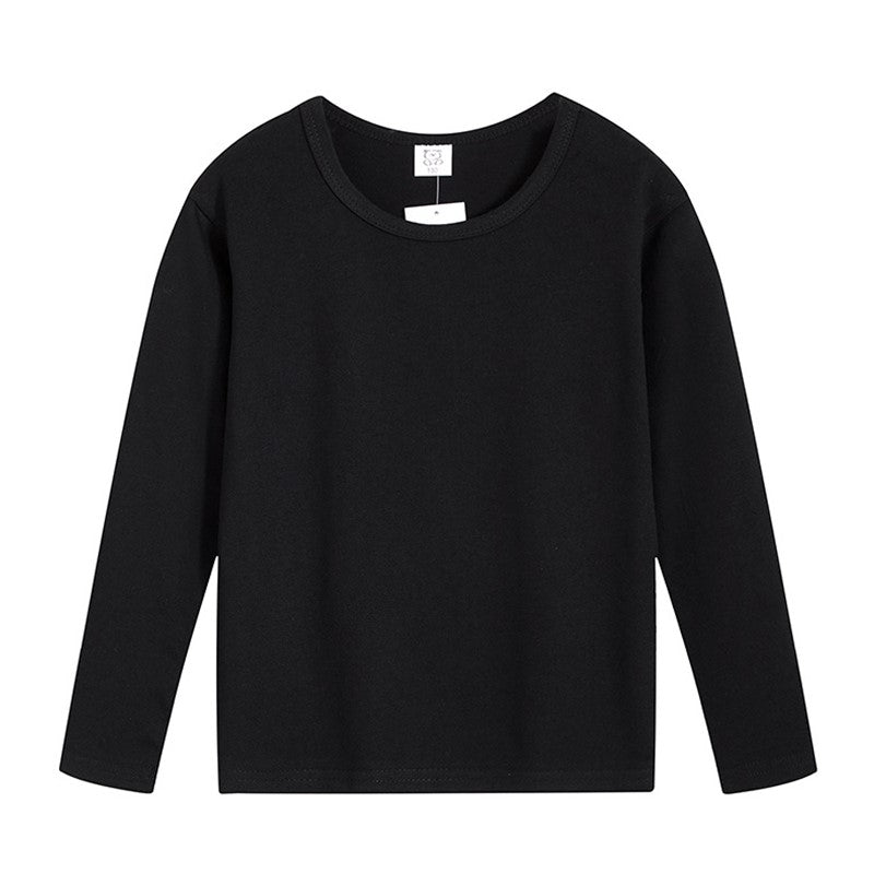 Black & White Long Sleeve for Boys Girls 3-10 Y