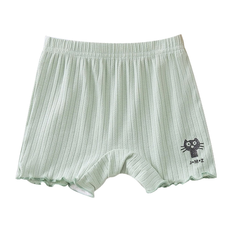 Kids Summer Shorts Lace Safety Pants Leggings Solid Pants Cotton Short Pants for Girls 2-12Y