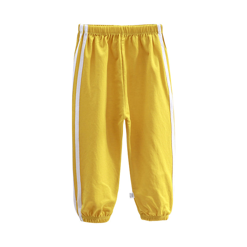Kids Sports Pants Breathable Stretchable Long Pants Jogging Pants Cotton for Girls 3-12Y