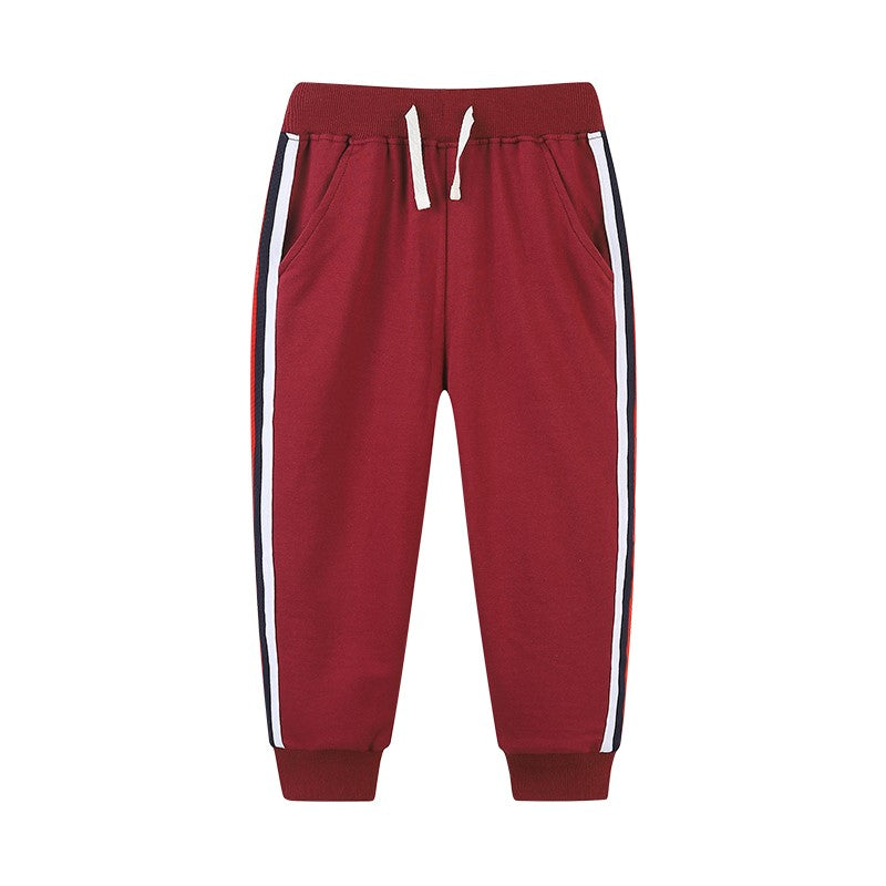 Kids Sports Casual Sweatpants Cotton Loose Pants Sports Running Jogging Sweatpants for Boys 2-7Y