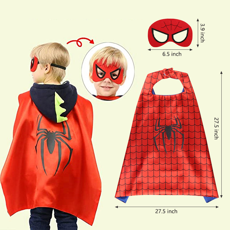 Kids Superhero Capes with Mask Halloween Costume