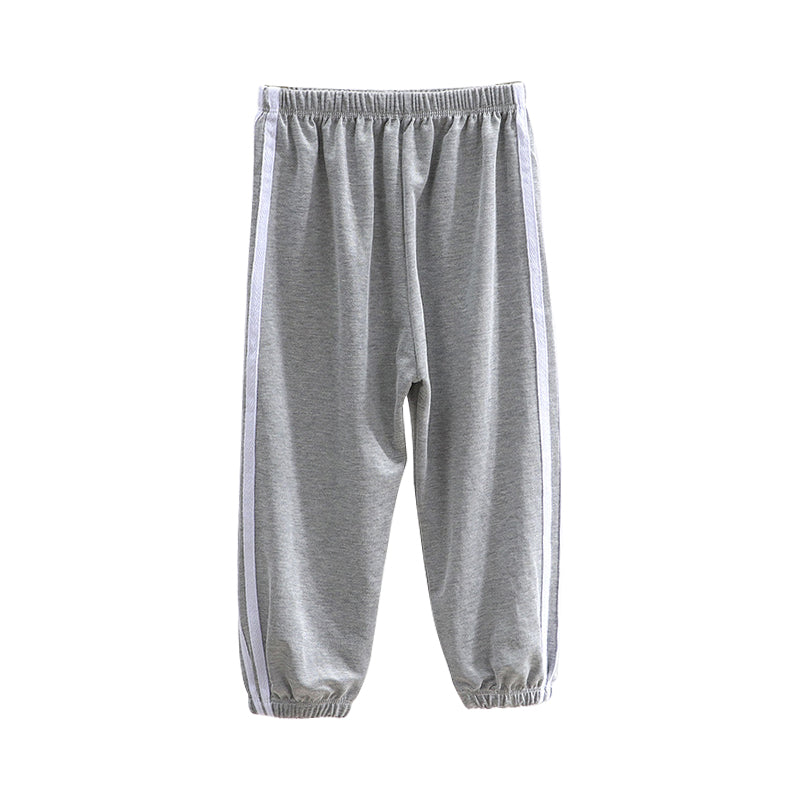 Kids Sports Pants Breathable Stretchable Long Pants Jogging Pants Cotton for Girls 3-12Y