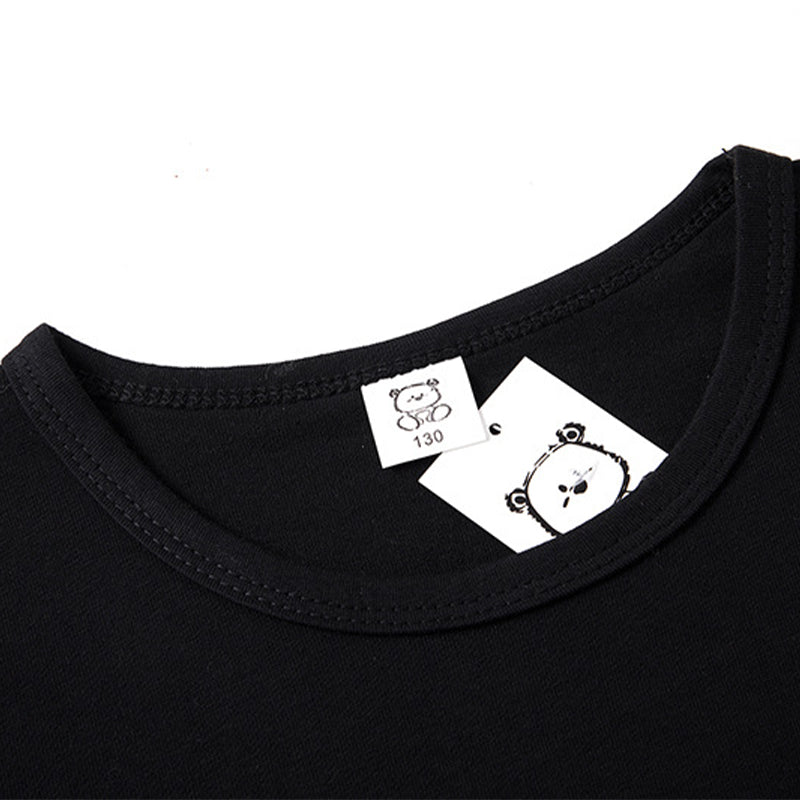 Black & White T Shirt for Boys Girls 3-15 Y
