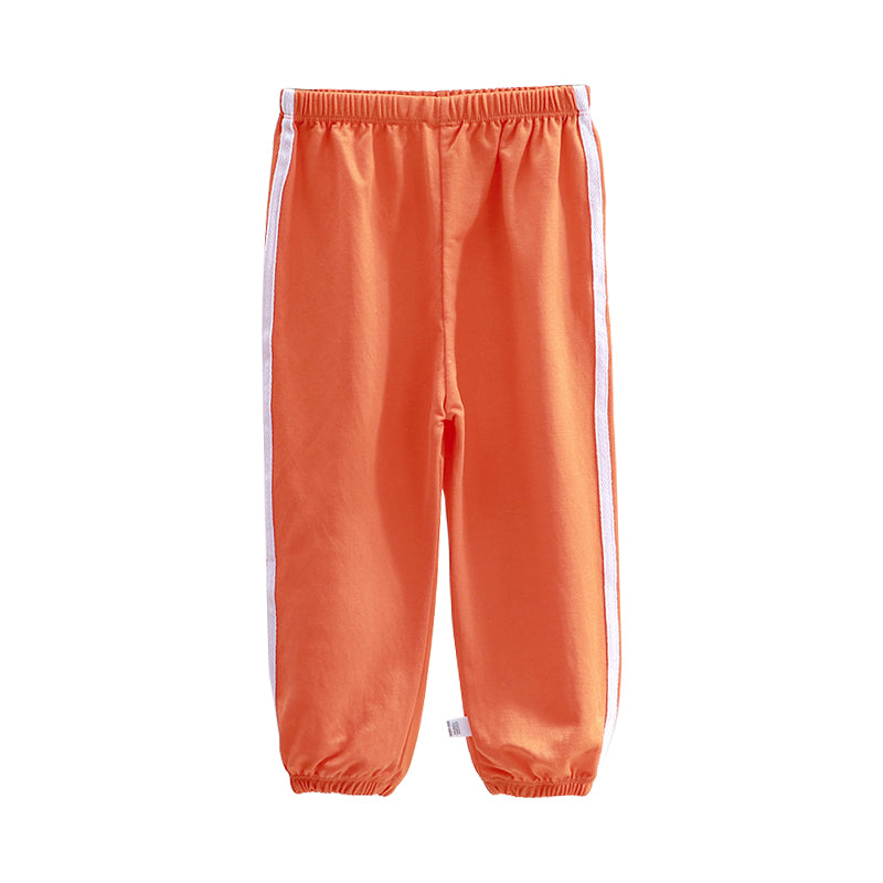Kids Sports Pants Breathable Stretchable Long Pants Jogging Pants Cotton for Girls 3-12Y
