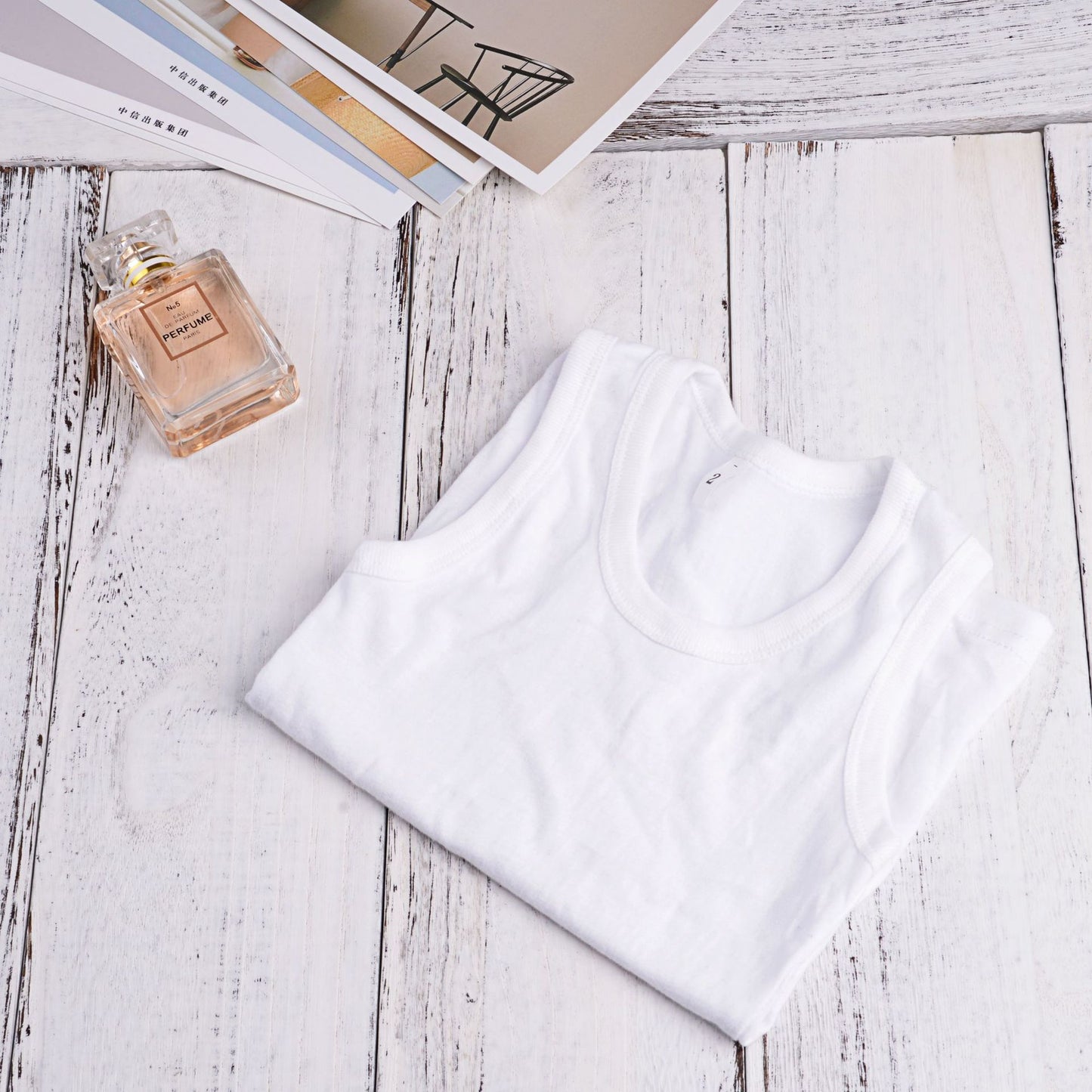 Sleeveless Shirt in Pure Cotton for Boys Girls 2-10 Y