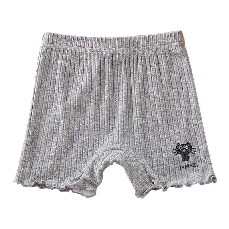 Kids Summer Shorts Lace Safety Pants Leggings Solid Pants Cotton Short Pants for Girls 2-12Y
