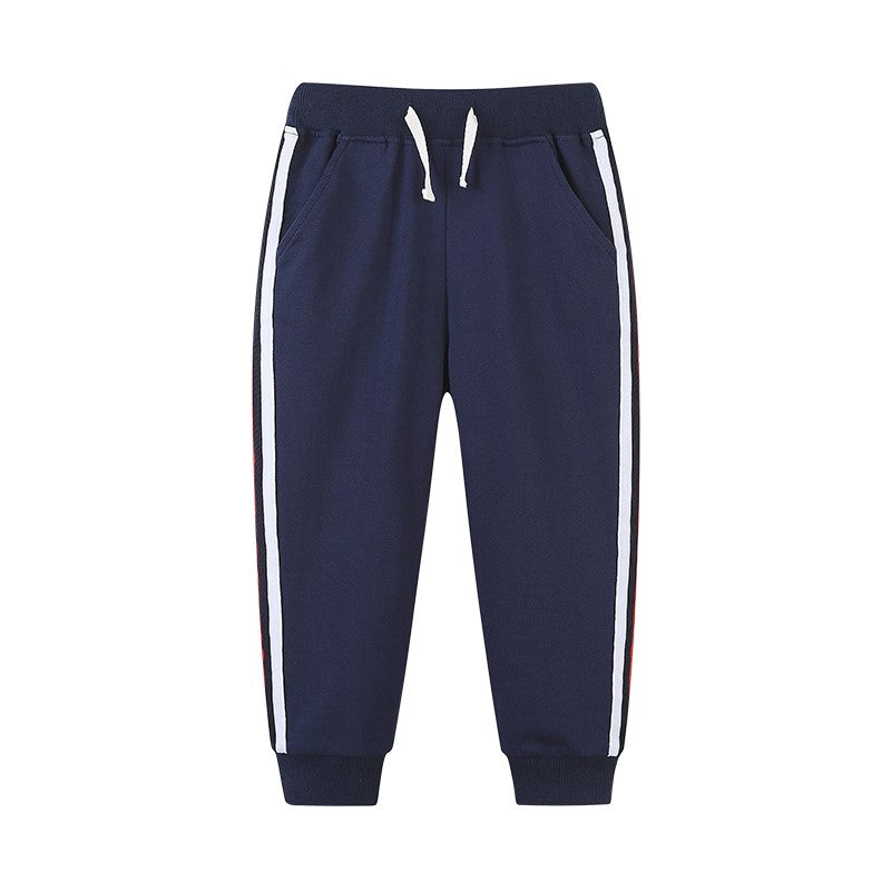 Kids Sports Casual Sweatpants Cotton Loose Pants Sports Running Jogging Sweatpants for Boys 2-7Y