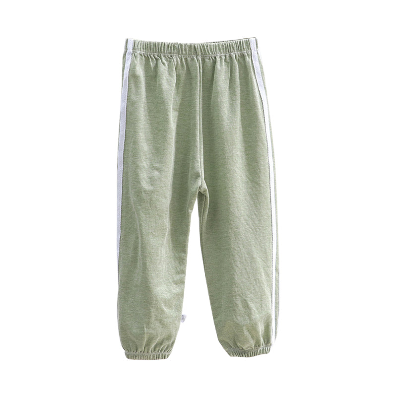 Kids Sports Pants Breathable Stretchable Long Pants Jogging Pants Cotton for Girls 3-12Y