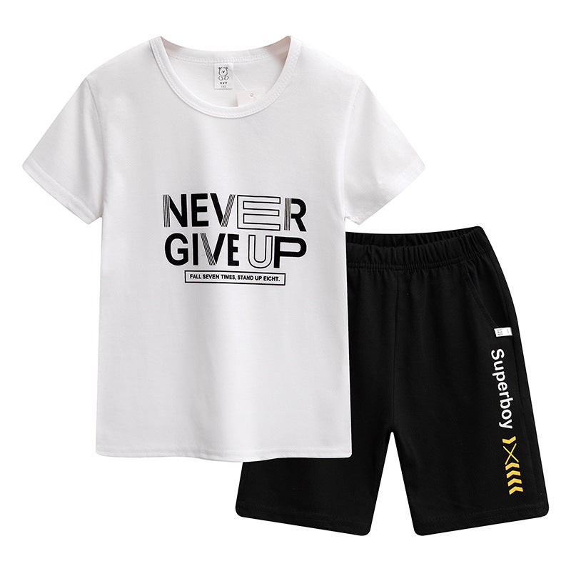 Kids Cotton Sports Shirt & Pants Set Basketball Set Terno Set for Boys 5-10Y