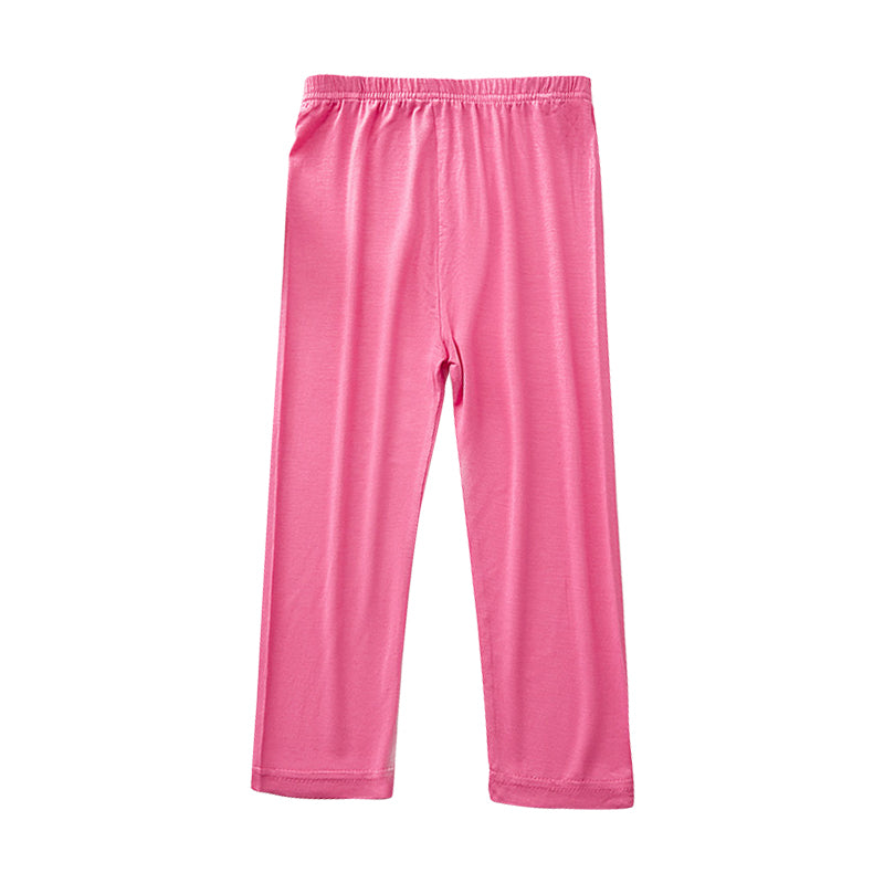 Kids Spring/Summer Bottoms that Go With Everything Leggings Leisure Home Pants for Girls 3-8Y