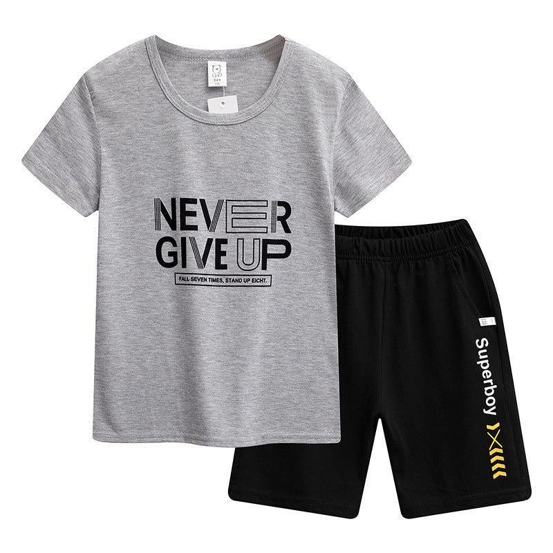 Kids Cotton Sports Shirt & Pants Set Basketball Set Terno Set for Boys 5-10Y