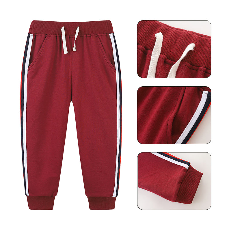 Kids Sports Casual Sweatpants Cotton Loose Pants Sports Running Jogging Sweatpants for Boys 2-7Y