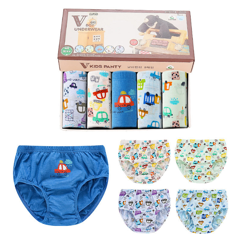 5 in 1 Car Prints Briefs