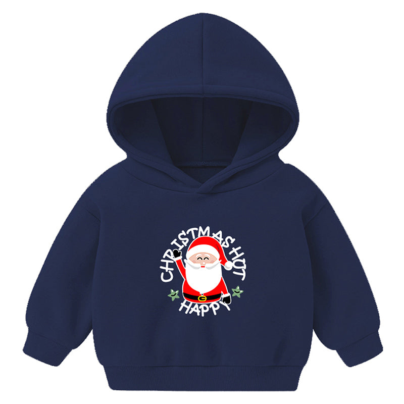 Kids Christmas Hoodie Santa Claus Design for Boy Girl 2-7Y