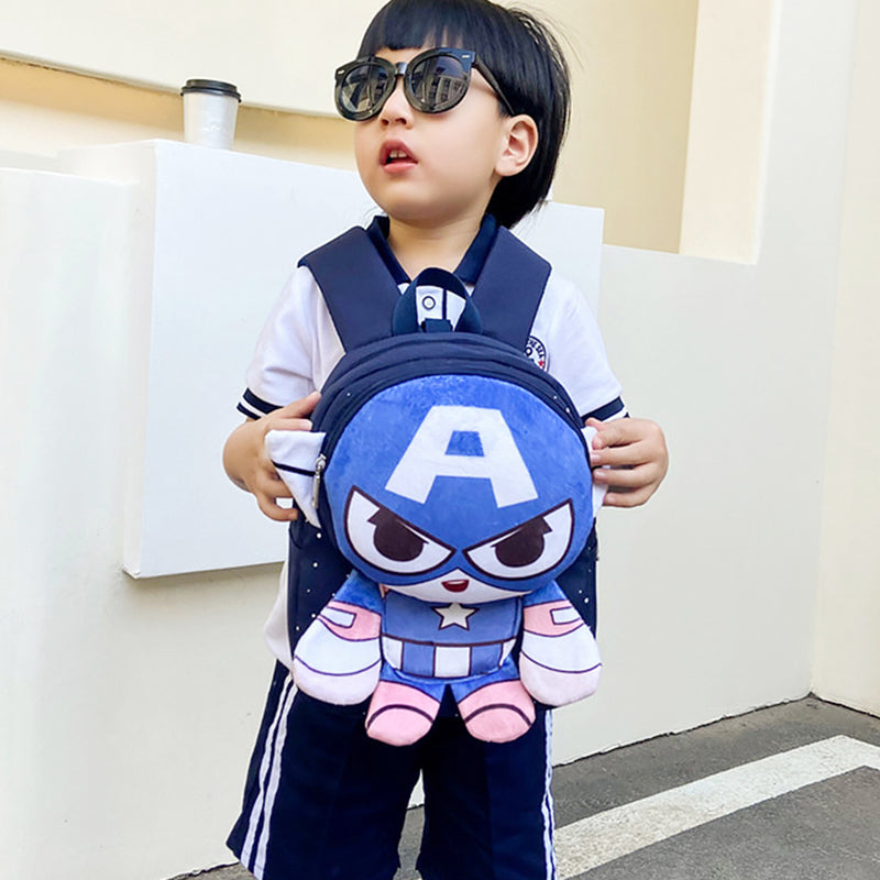 Kids High Quality Kindergarten School Bag Cute Dinosaur & Marvel Character Design Bag for Baby Kids