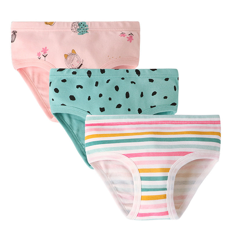 3 in 1 Brief Mix Design Cotton for Boys 1-9 Y