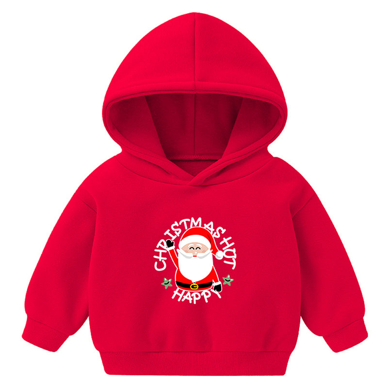 Kids Christmas Hoodie Santa Claus Design for Boy Girl 2-7 Y