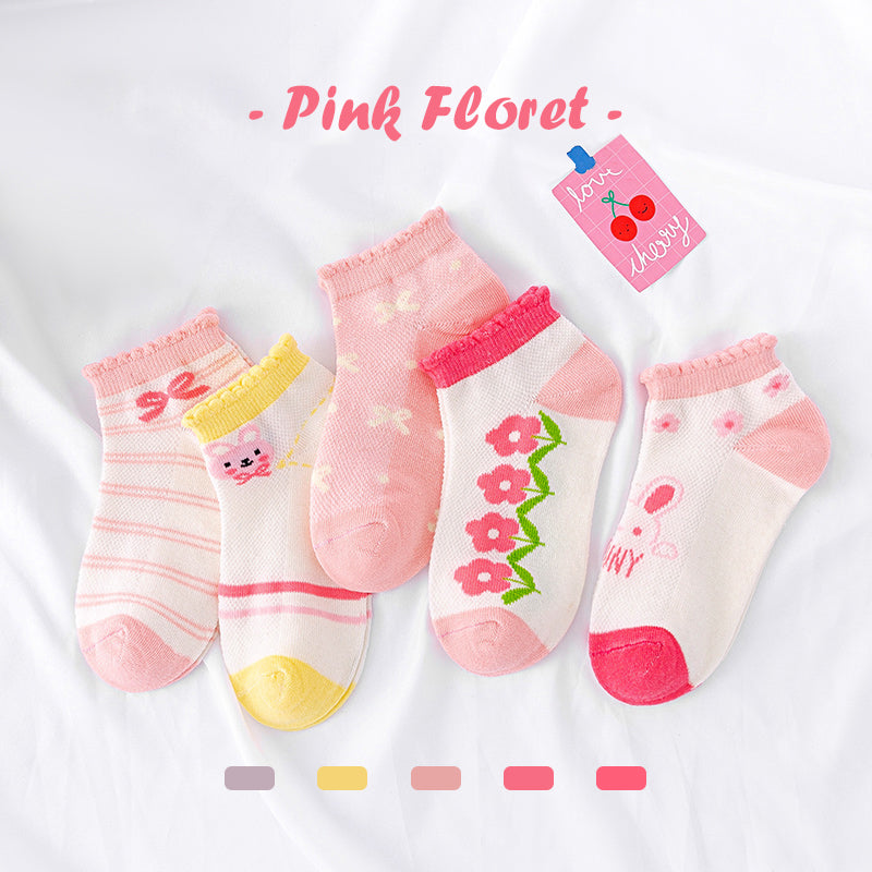 5 Pairs Fashionable for Girls 8M-13Y