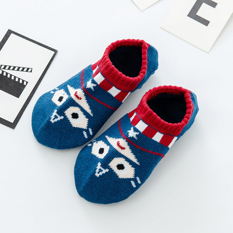 Super Heroes Socks for Kids Boys Girls 1-9 Y