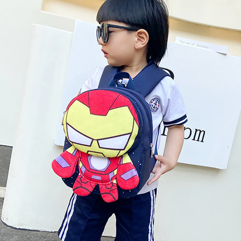 Kids High Quality Kindergarten School Bag Cute Dinosaur & Marvel Character Design Bag for Baby Kids