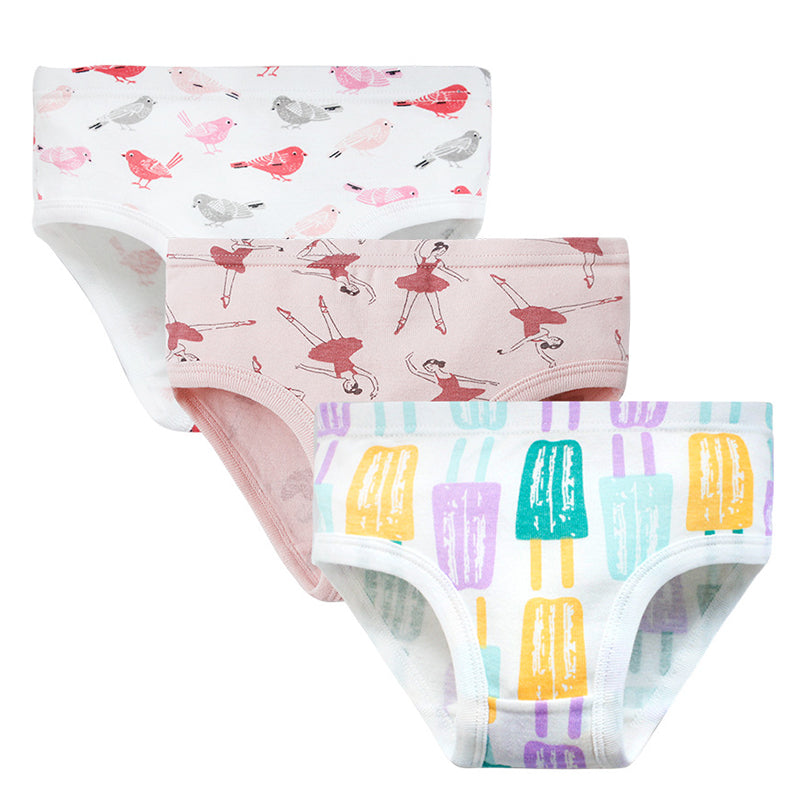 3 in 1 Brief Mix Design Cotton for Boys 1-9 Y