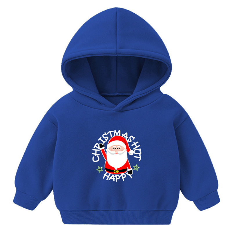 Kids Christmas Hoodie Santa Claus Design for Boy Girl 2-7 Y