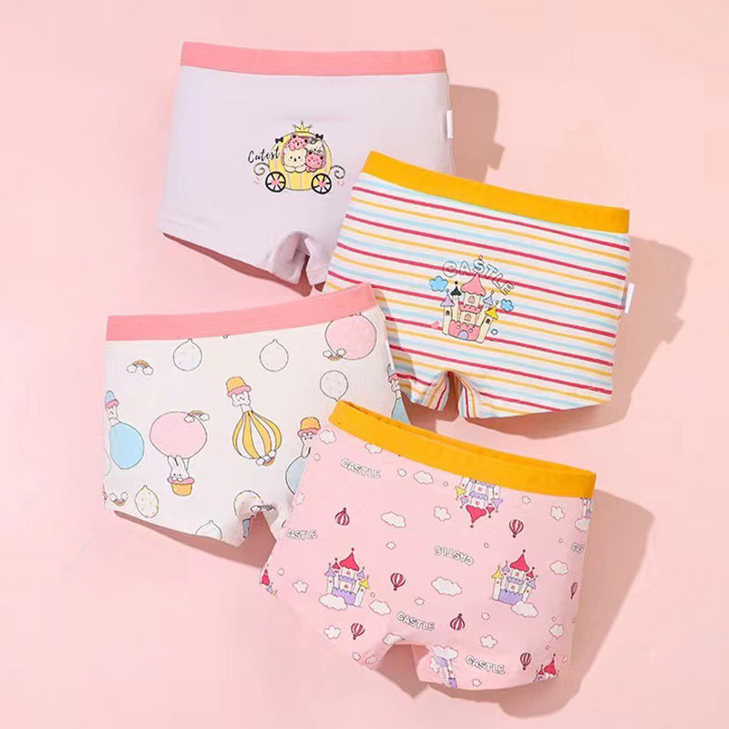 4 in 1 Cotton Panty Short for Girls 1-14 Y