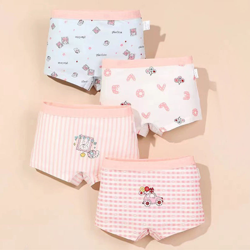 4 in 1 Cotton Panty Short for Girls 1-14 Y