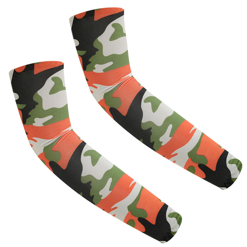 Kids Sports Arm Sleeve Digital Camouflage Design Baseball Football Basketball for Boy Girl 3-12Y