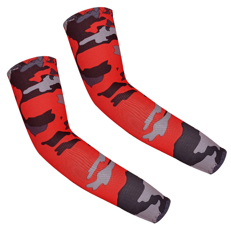 Kids Sports Arm Sleeve Digital Camouflage Design Baseball Football Basketball for Boy Girl 3-12Y