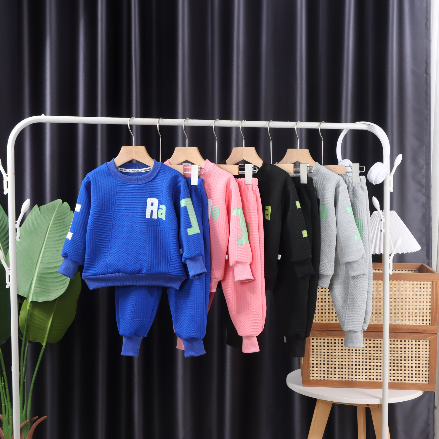 Kids Sweater & Jogger Pants Clothing Set Crewneck School Sports Fashion Two Piece Set for Boy 2-10Y