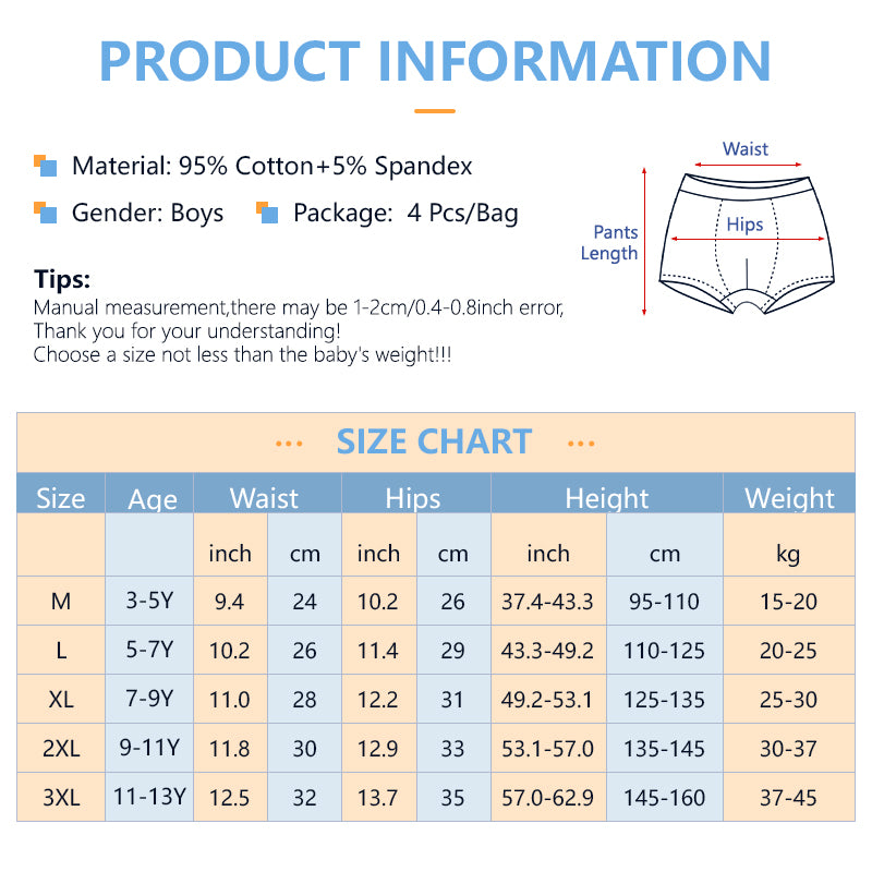 4 in 1 Boxer Shorts Ultraman Design for Boy 3-13Y
