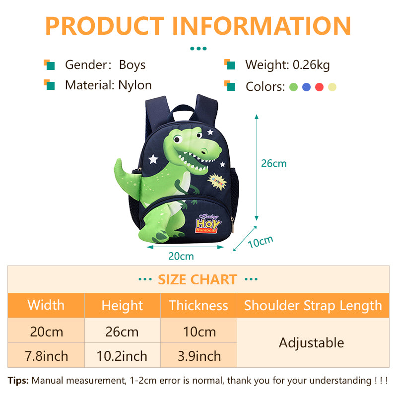 Kids High Quality Kindergarten School Bag Cute Dinosaur & Marvel Character Design Bag for Baby Kids