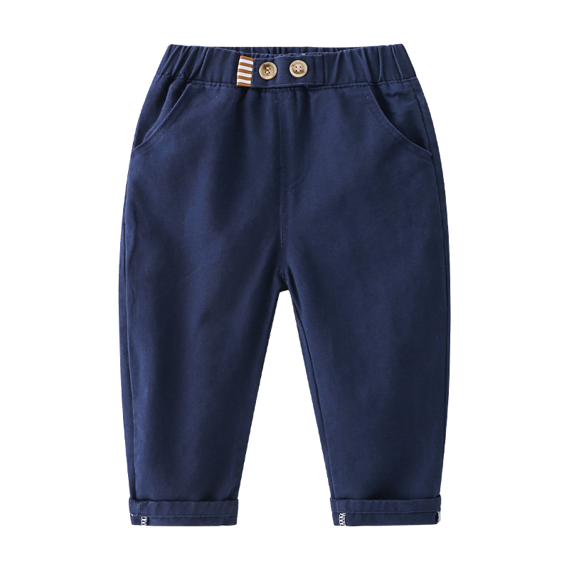 Kids High Quality Trousers Cool Cotton Solid Color Formal Pants for Boy 2-8 Y