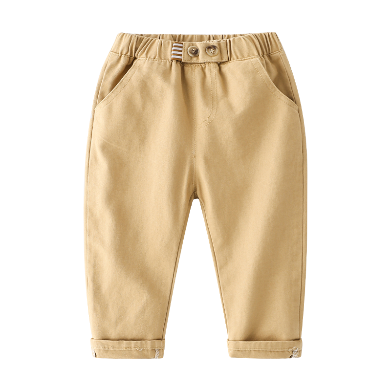 Kids High Quality Trousers Cool Cotton Solid Color Formal Pants for Boy 2-8 Y