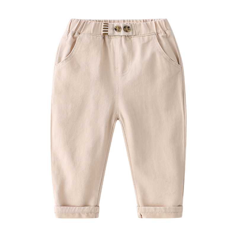 Kids High Quality Trousers Cool Cotton Solid Color Formal Pants for Boy 2-8 Y