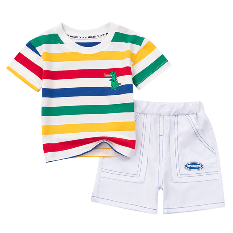 Rainbow Stripped Terno Set