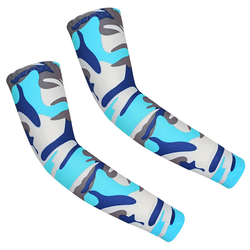 Kids Sports Arm Sleeve Digital Camouflage Design Baseball Football Basketball for Boy Girl 3-12Y