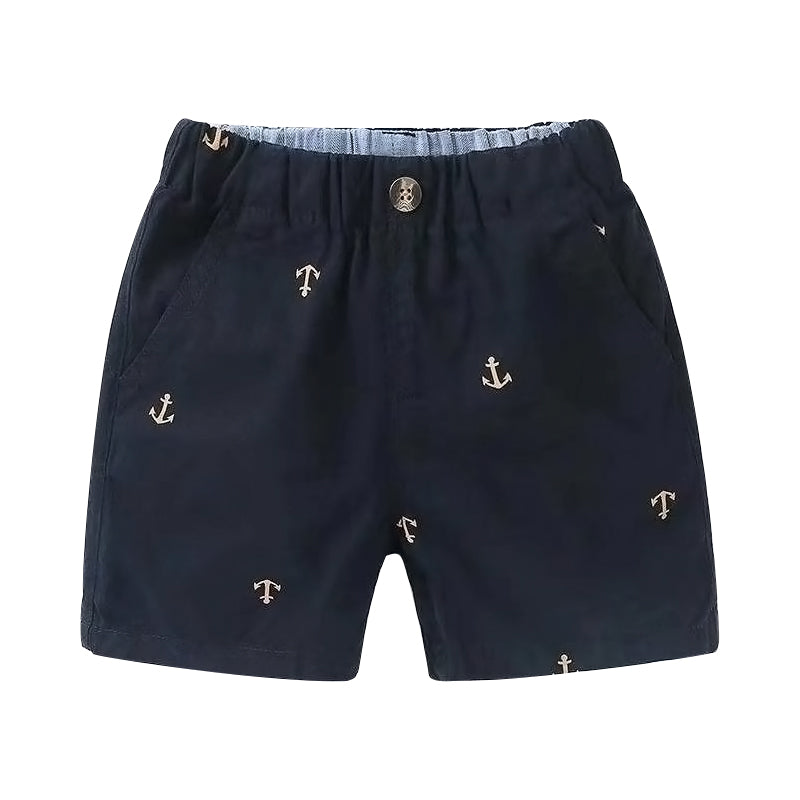 Kids Summer Active Shorts Cotton Elastic Waist Pants  Beach Pants Casual Pants for Boys 1-8Y