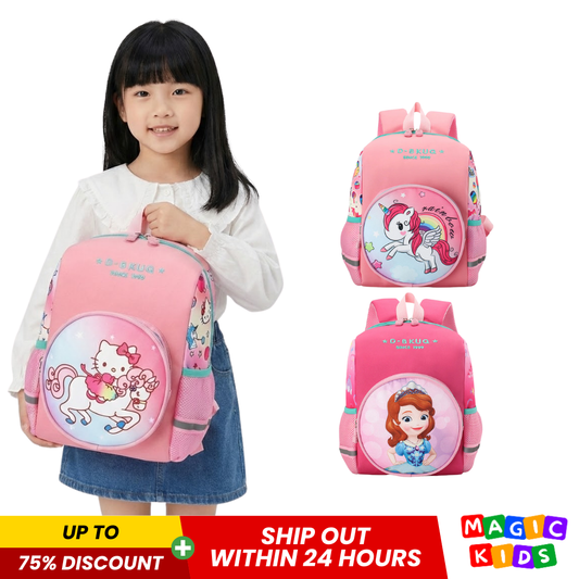 Kids Backpack School Bag Pink Color for Student