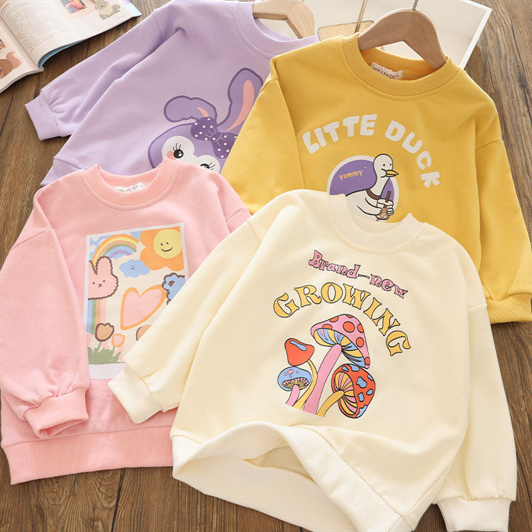 Autumn Sweater Cute Design Cotton Sunscreen Shirt for Boy Girl 2-10Y