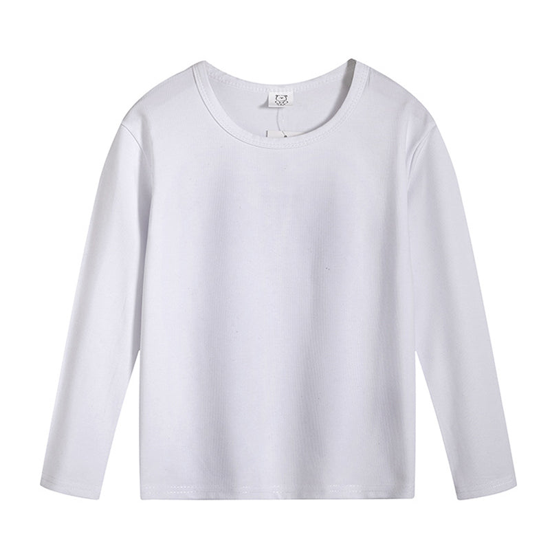 Black & White Long Sleeve for Boys Girls 3-10 Y