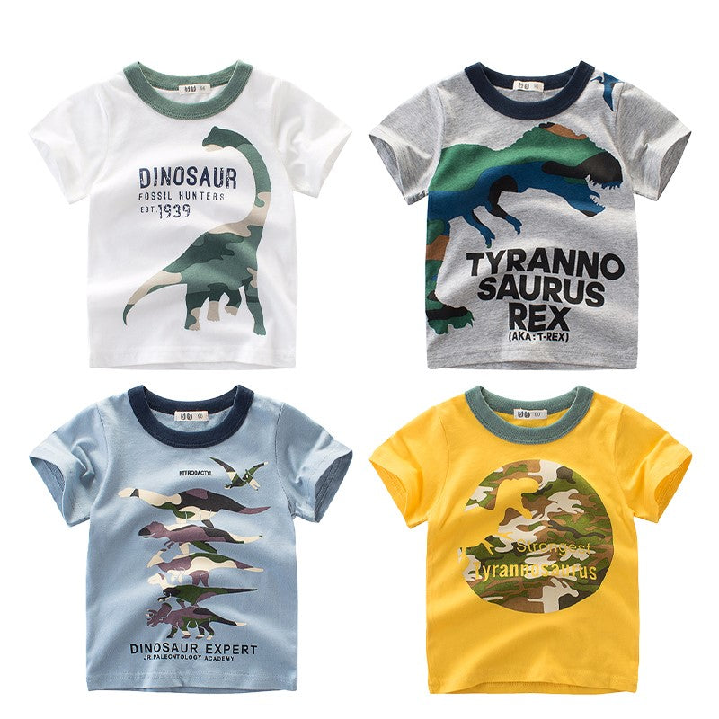 Dinosaur Themed T shirt for Boys 1-10Y