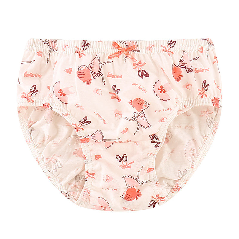 5 in 1 Pack Underwear Princess Panties Cotton Soft Cute Design for Girls 2-13 Y Kids