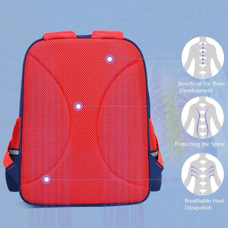 Kids Backpack Stripe Design Minimal Print School Bag for Student