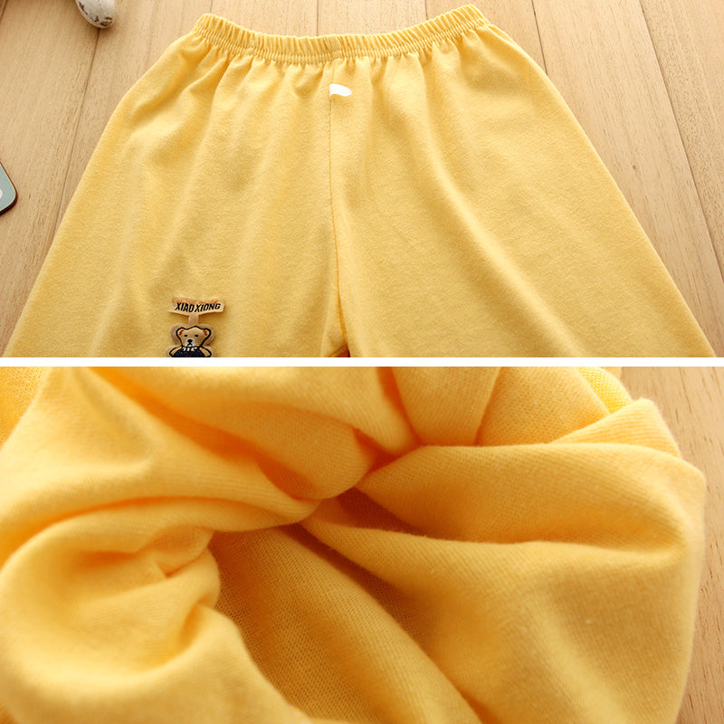 Kids Random Pants Fashion Summer Beach Shorts Simple Breathable Cotton Solid for Boys Girls 0.5-6Y