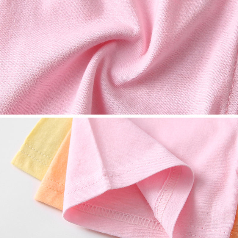 Kids Cotton Cute Pattern Elastic Pants Children Sleep Shorts Summer Breathable Shorts for Boys Girls 2-7Y